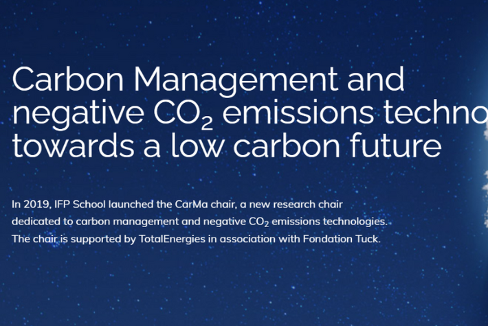 Page d'accueil site Web Chaire CarMa