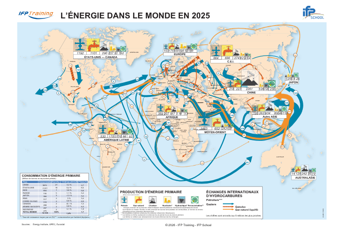 Carte des flux énergétiques 2025