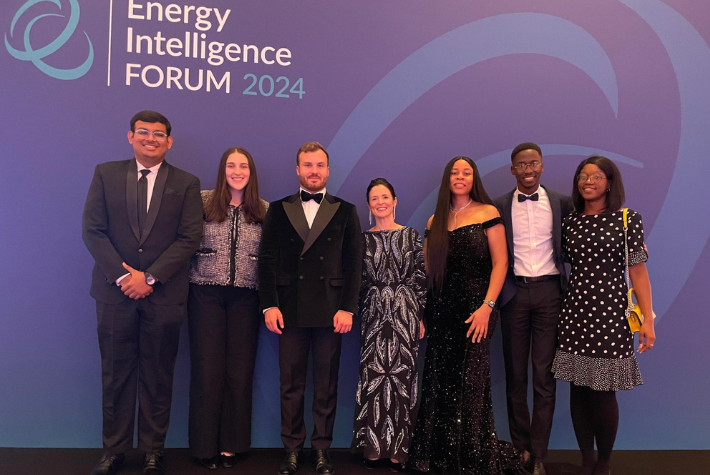 Franck Amian, a student in the ETEM program, second from the right