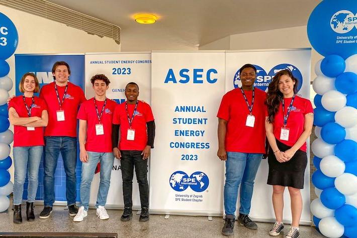 L'équipe IFP School lors de l'European SPE Petrobowl Regional Qualifiers