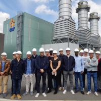 Etudiants du programme ENM 2019 sur le site de la centrale EDF de Vaires