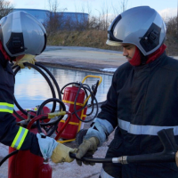 Two PEPD students during a field placement at the GESIP
