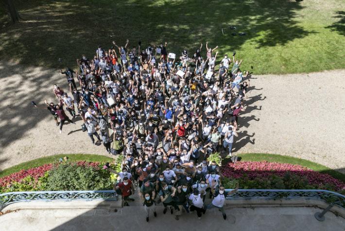 Élèves d'IFP School au Château de Vert-Mont