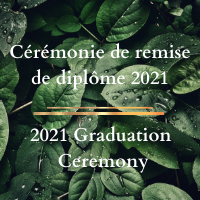 Cérémonie de remise de diplôme 2021